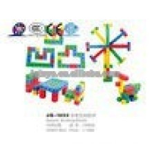 JQ1055 Niños preescolares educativos de plástico cuadrado puzzle bloque de juguete